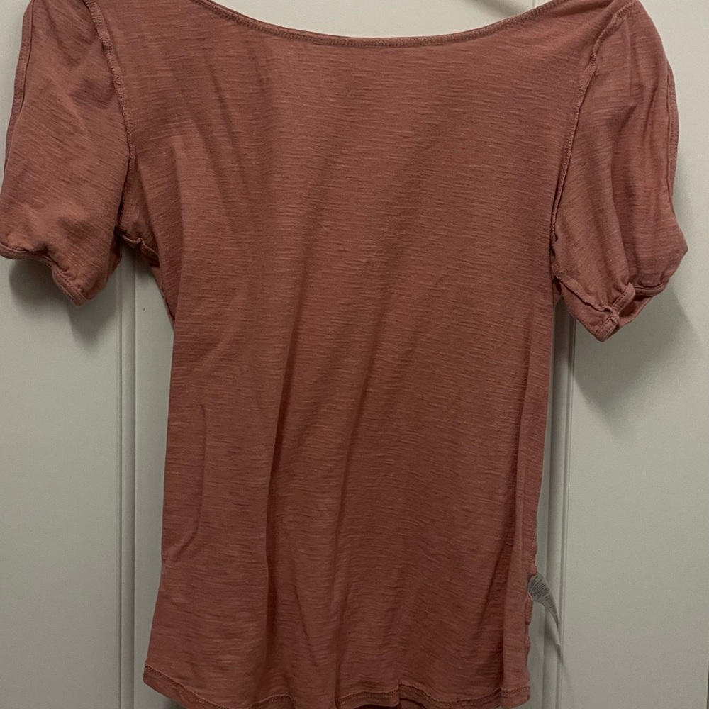 Pink Cold Shoulder Loft Shirt
